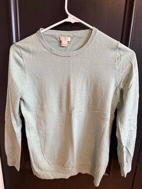 J. Crew Mint Green Crewneck Sweater